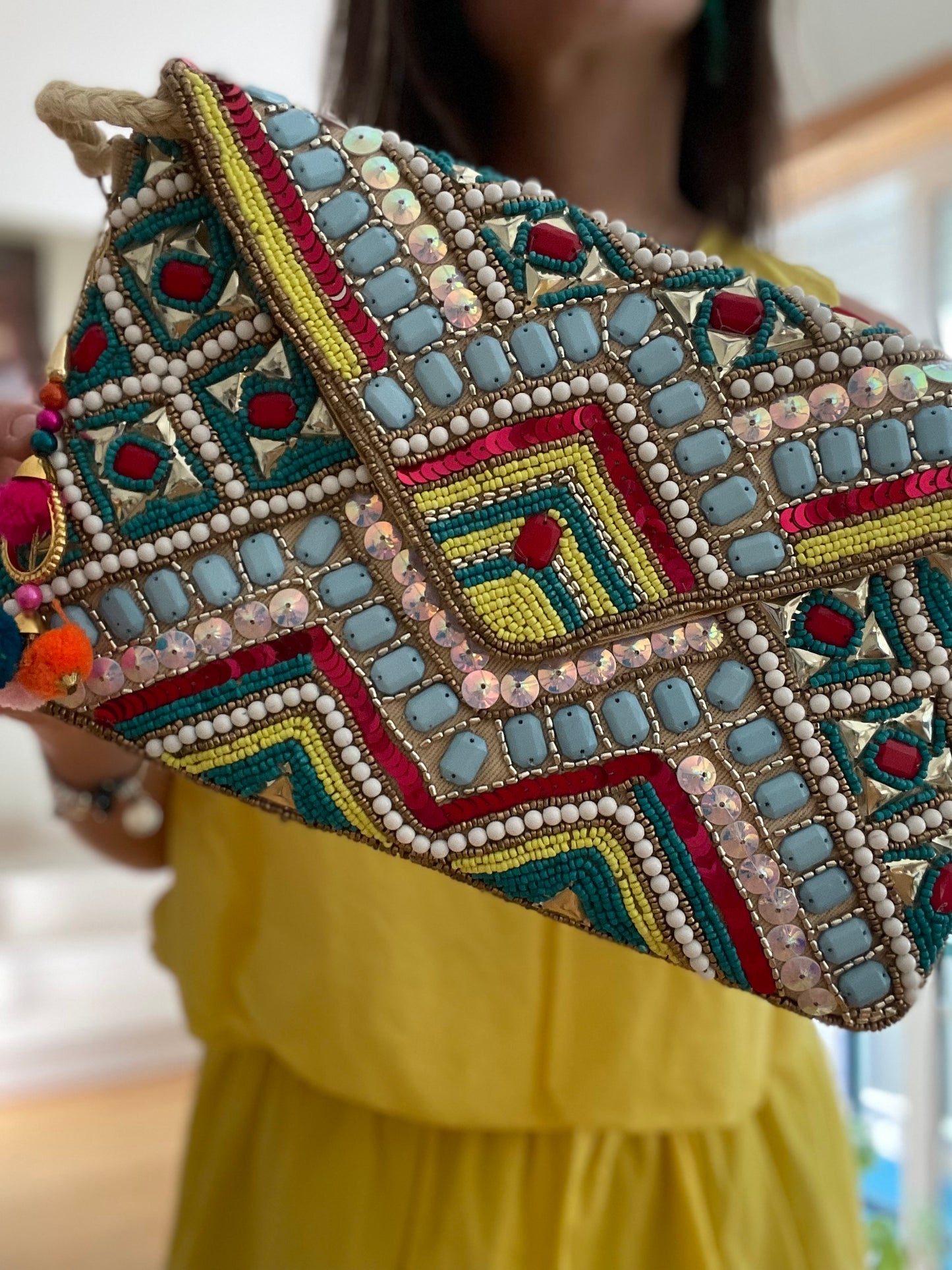 INDIA | Clutch with stones