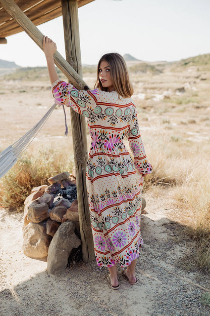 MEDITERRANEAN MAXI DRESS