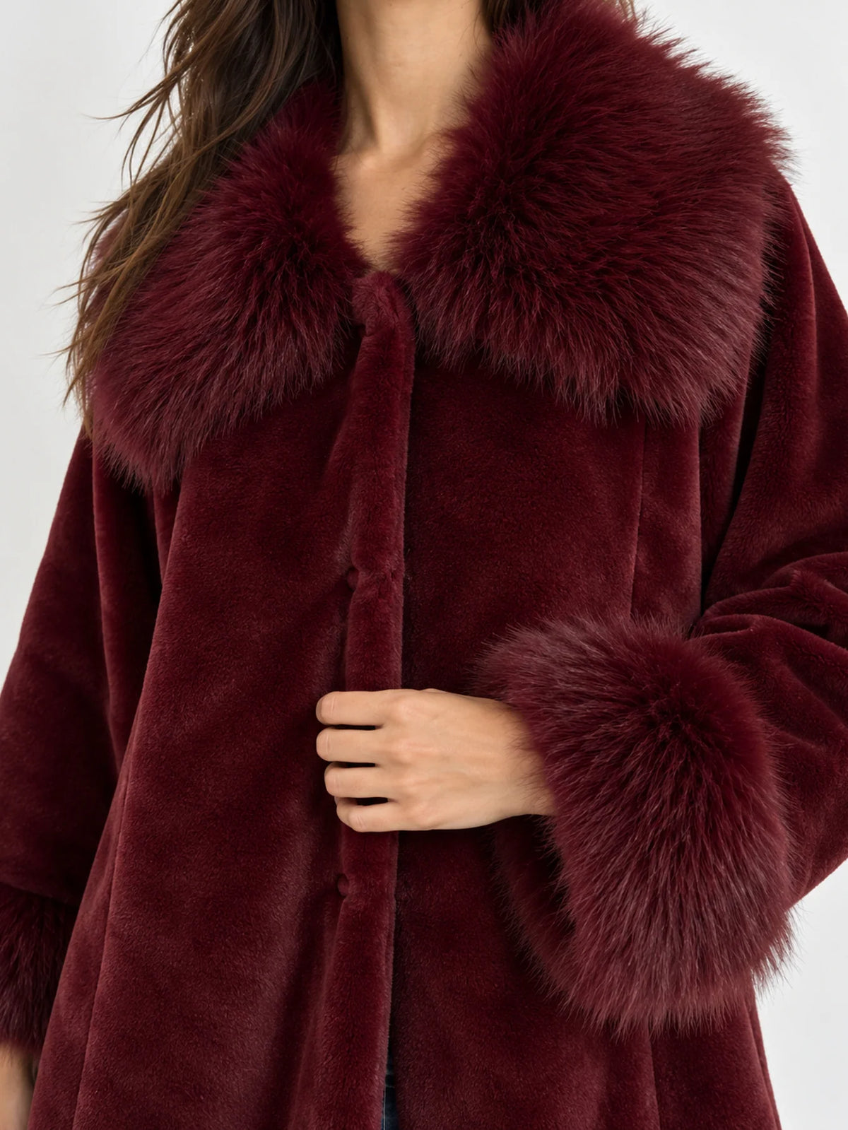 MONROE FAUX FUR COAT