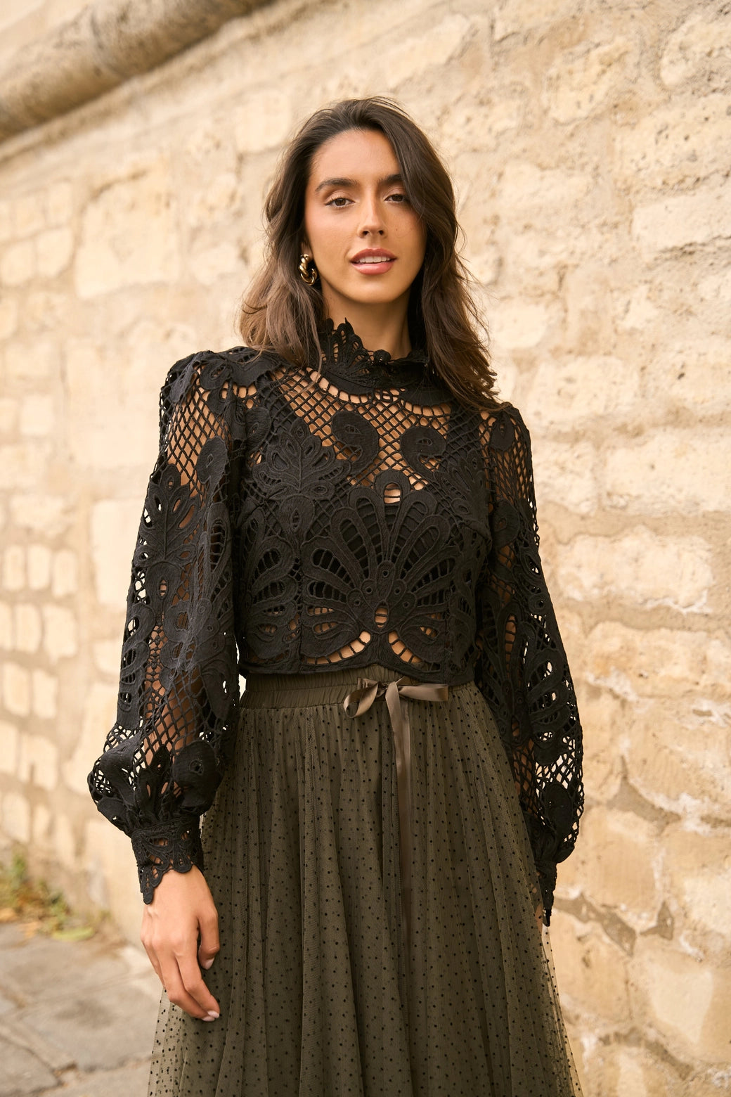 ODETTE GUIPURE BLOUSE