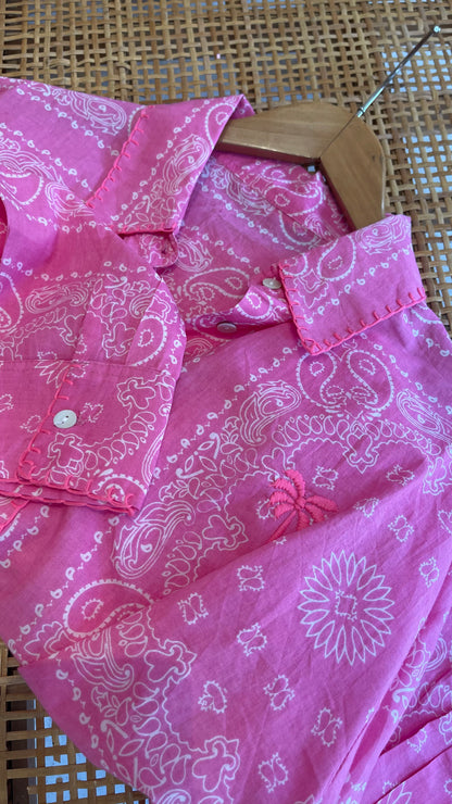 PLANET | Camisa estampada com bordados