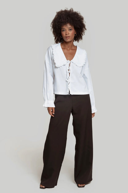 CLEO | Bib collar shirt