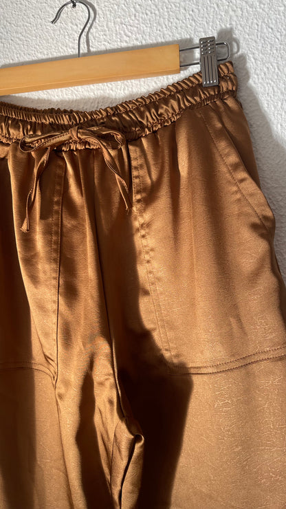 CHICAGO | Pantalones cargo de satén