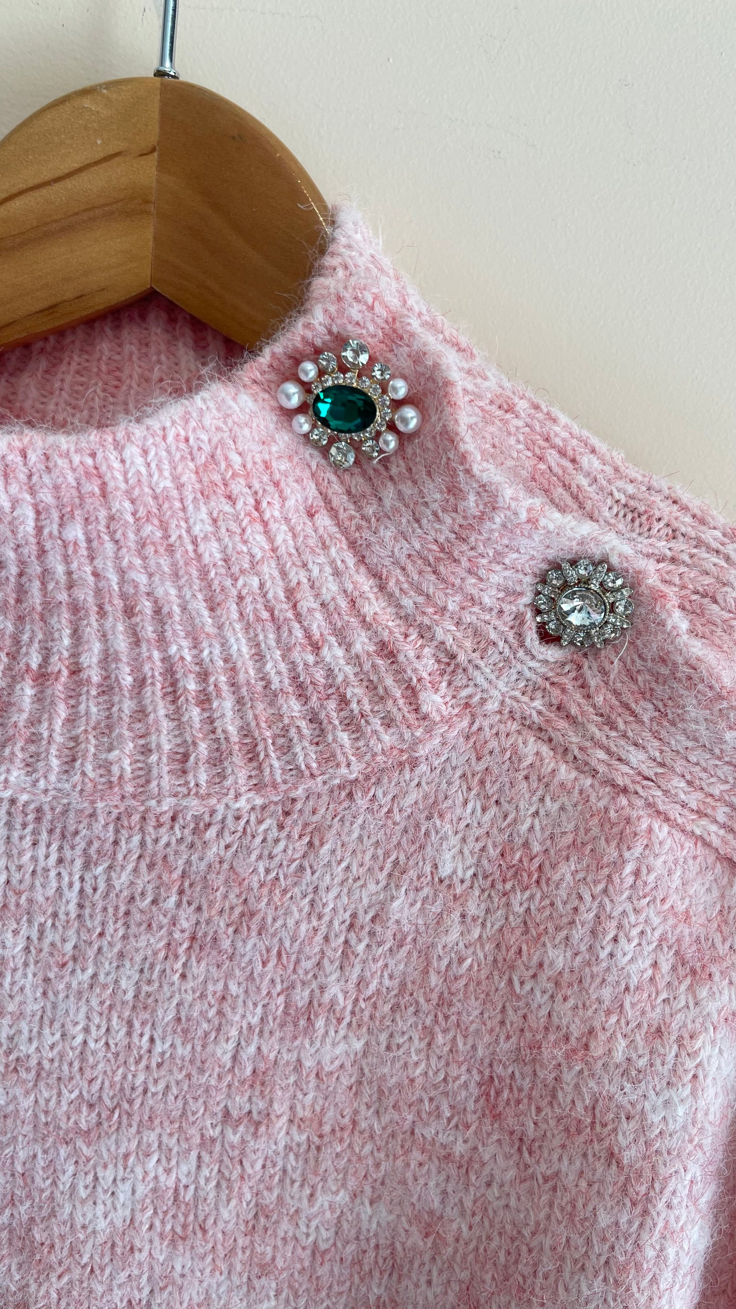 JÚLIA | Mesh with rhinestone buttons
