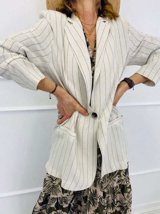 BOSTON | Striped Blazer