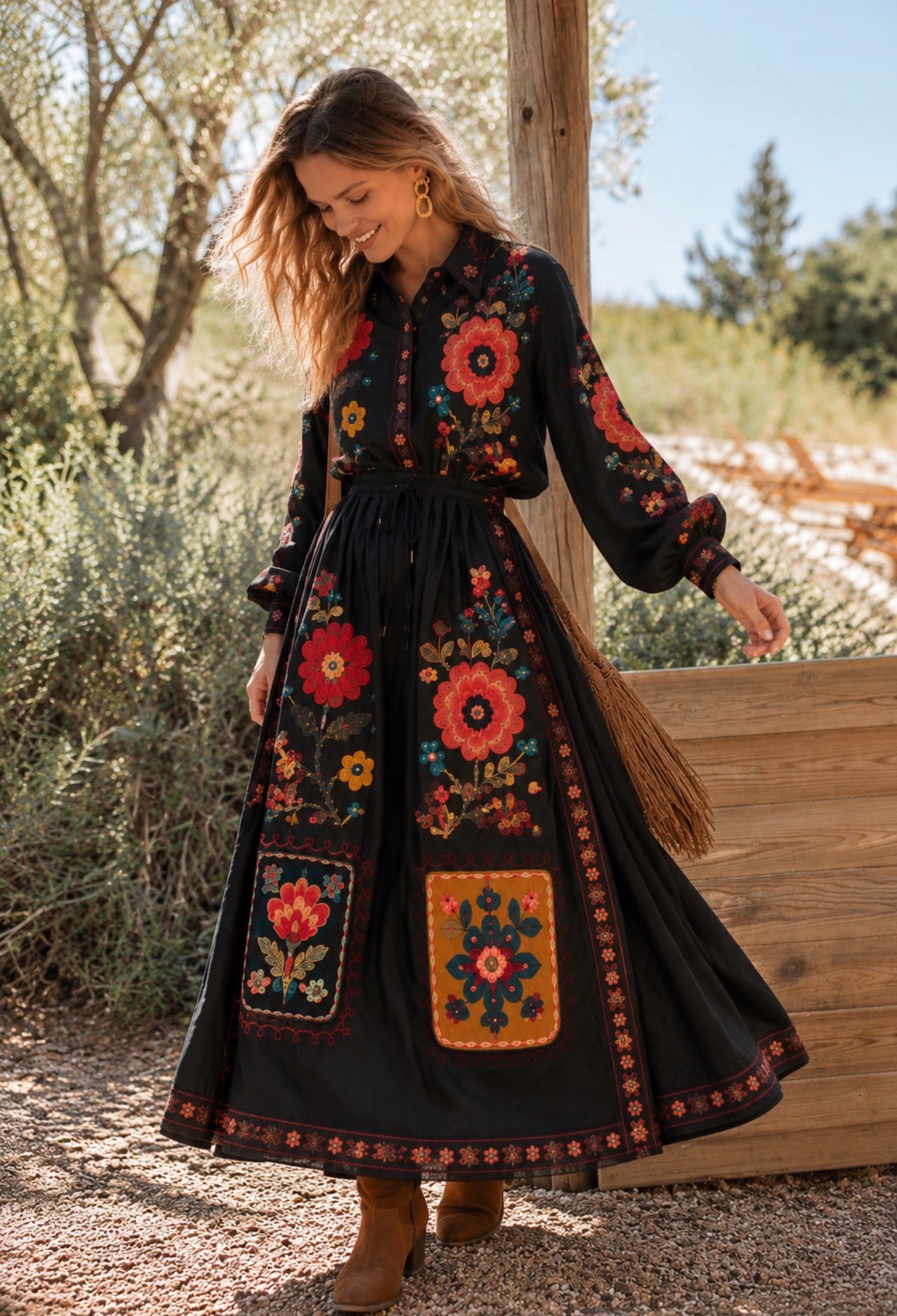 FOLK GARDEN SKIRT