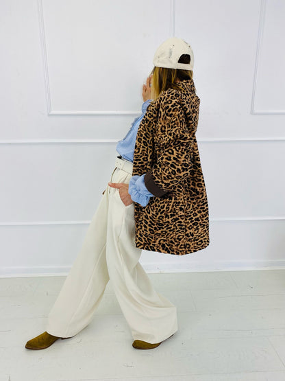MILE | Animal print pocket jacket