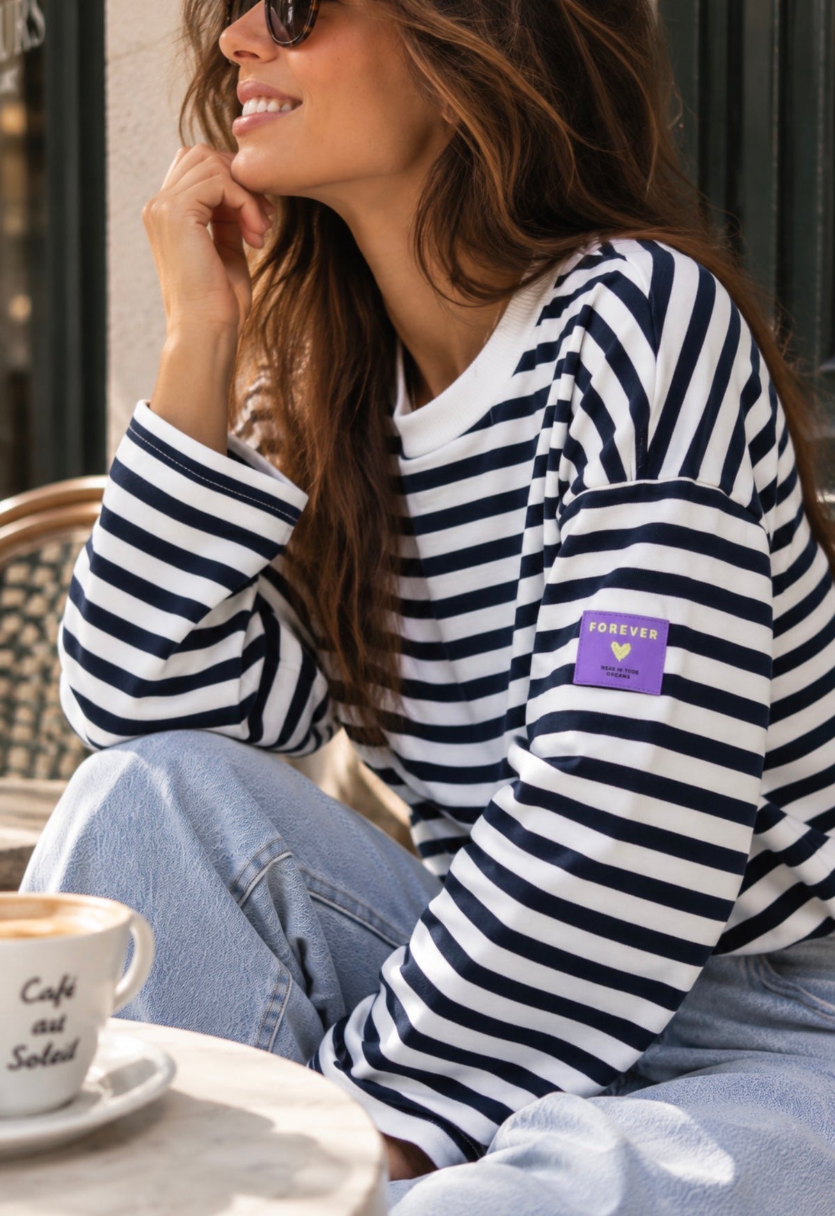 OCEAN STRIPES SWEATSHIRT