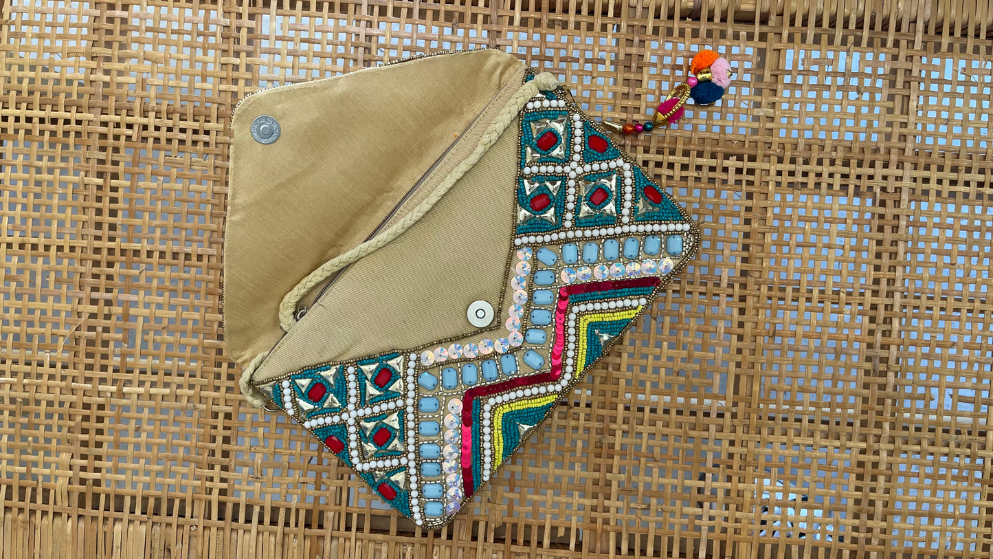 INDIA | Clutch with stones