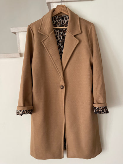 ADRIANE | Leopard-print lining coat