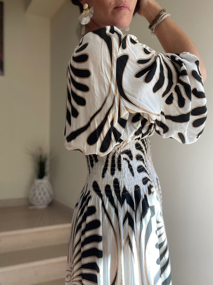 PALMA | Vestido largo estampado