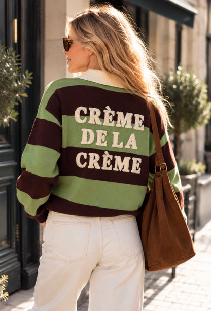 CRÉME POLO KNIT