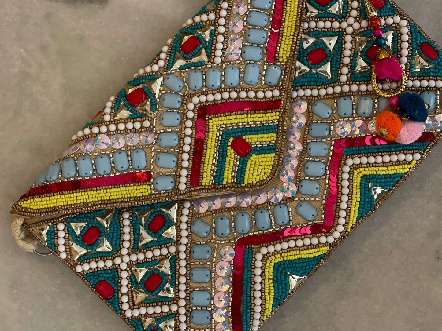 INDIA | Clutch with stones