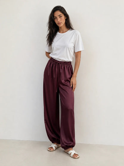 MILA SATIN BALLOON PANTS