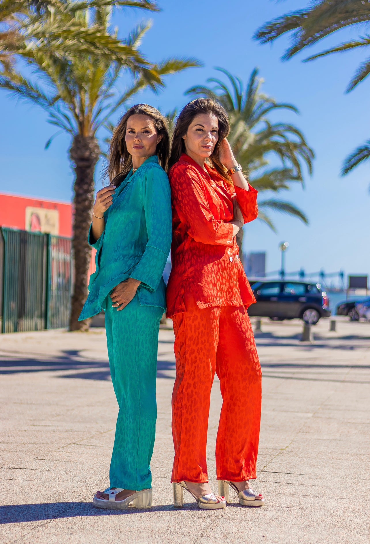 CALABAZA Turquoise | Satin Set
