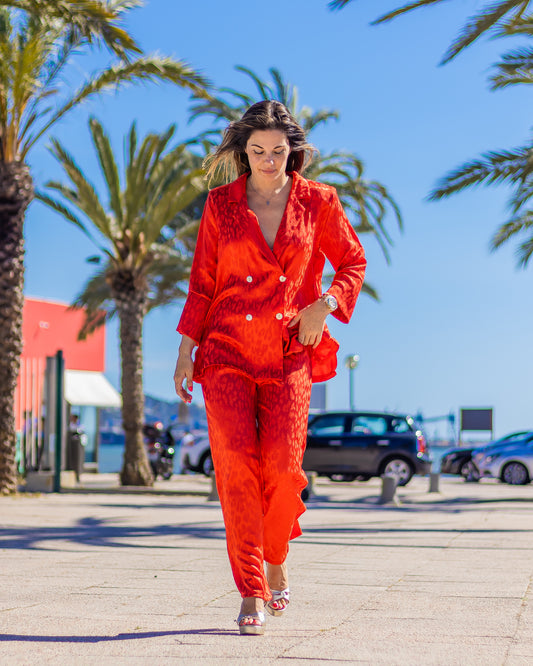 CALABAZA Red | Satin Set