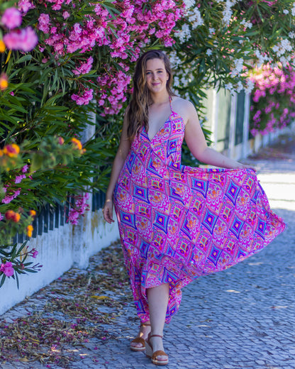 CARMELA | Printed Maxi Dress
