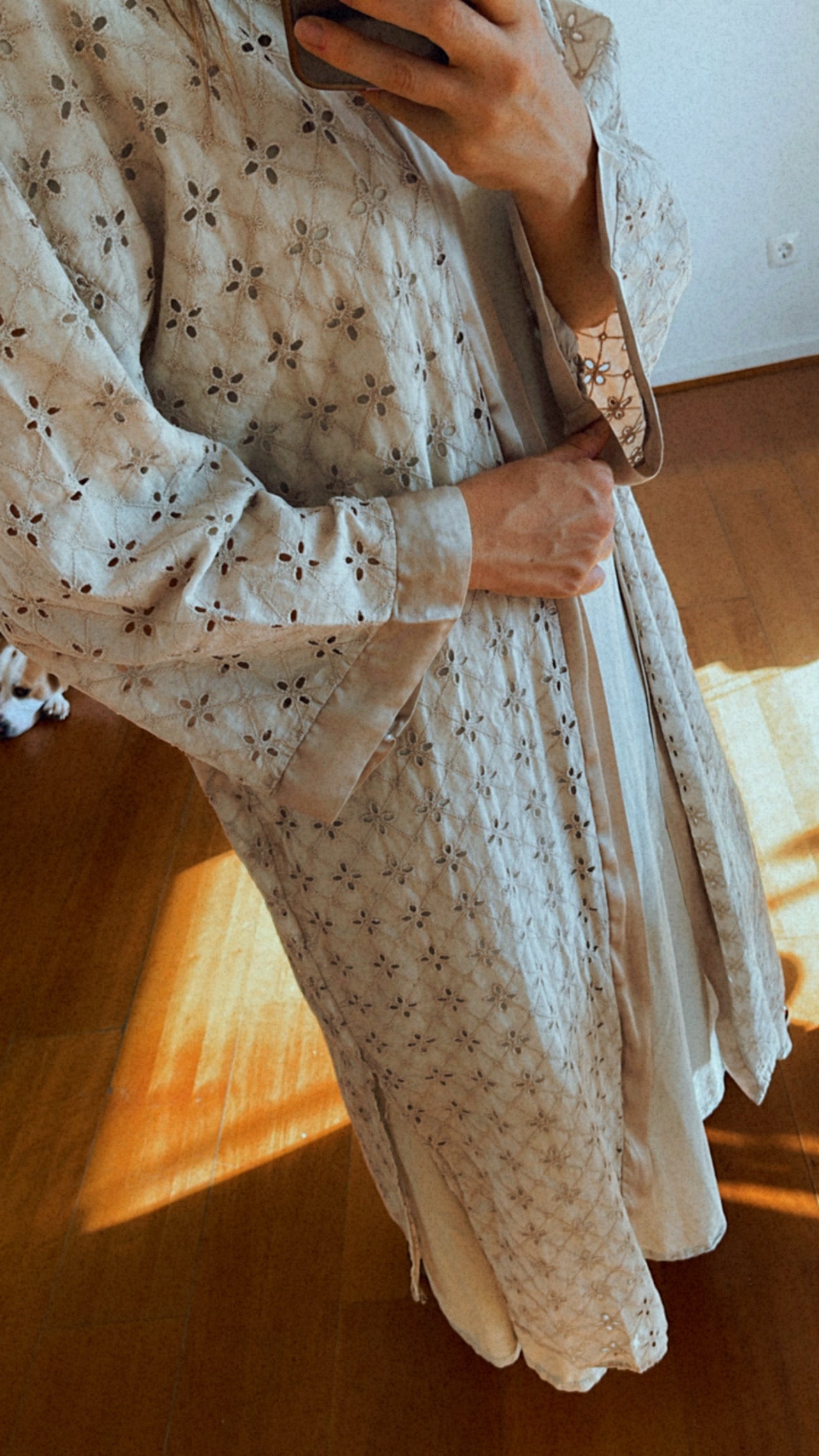 ANGRA | kimono bordado inglés
