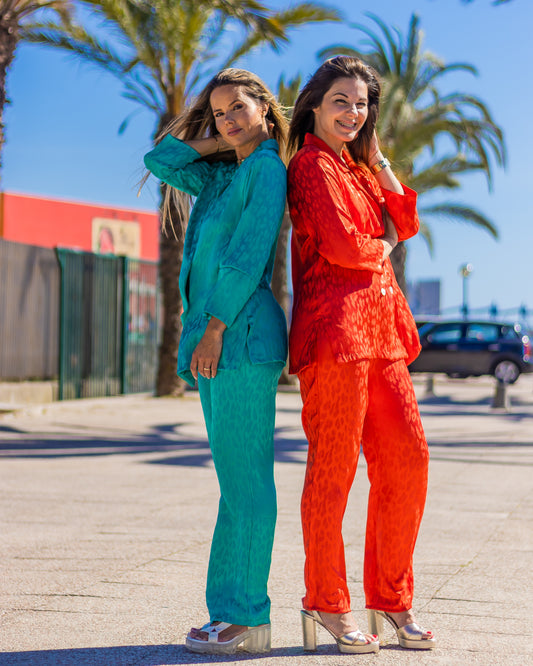CALABAZA Red | Satin Set