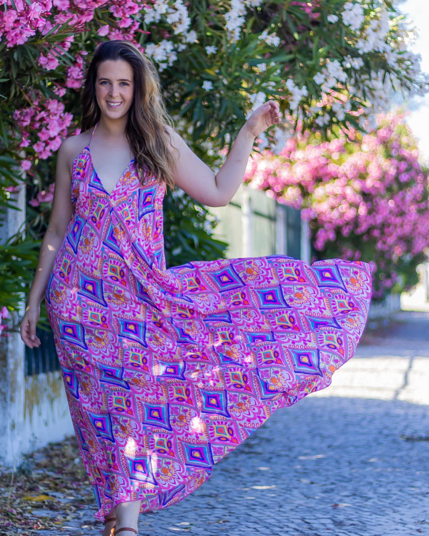 CARMELA | Printed Maxi Dress