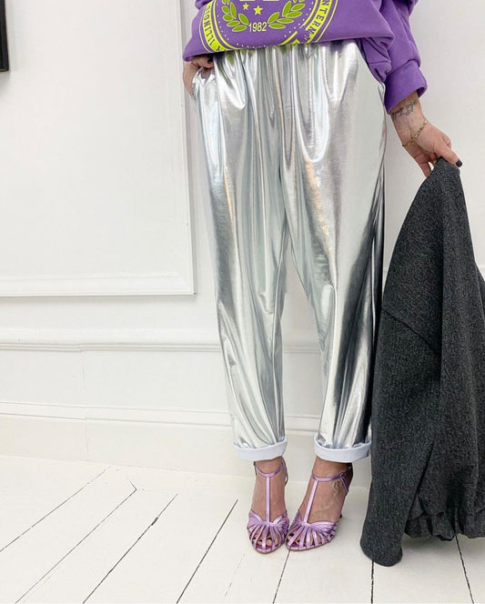SATURNO | pantalones plateados