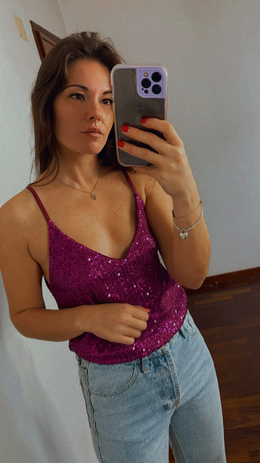 BRILLO | Top de lentejuelas