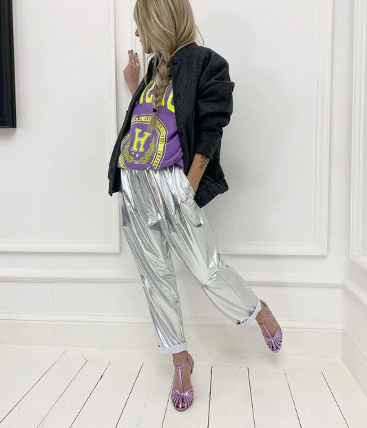 SATURNO | pantalones plateados