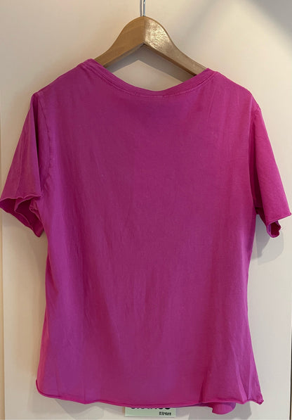 HEART PINK | T shirt with beads