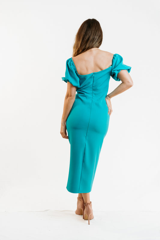 CARLOTA | Vestido largo drapeado