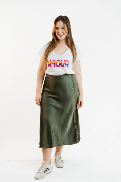 AMOUR | T shirt com missangas