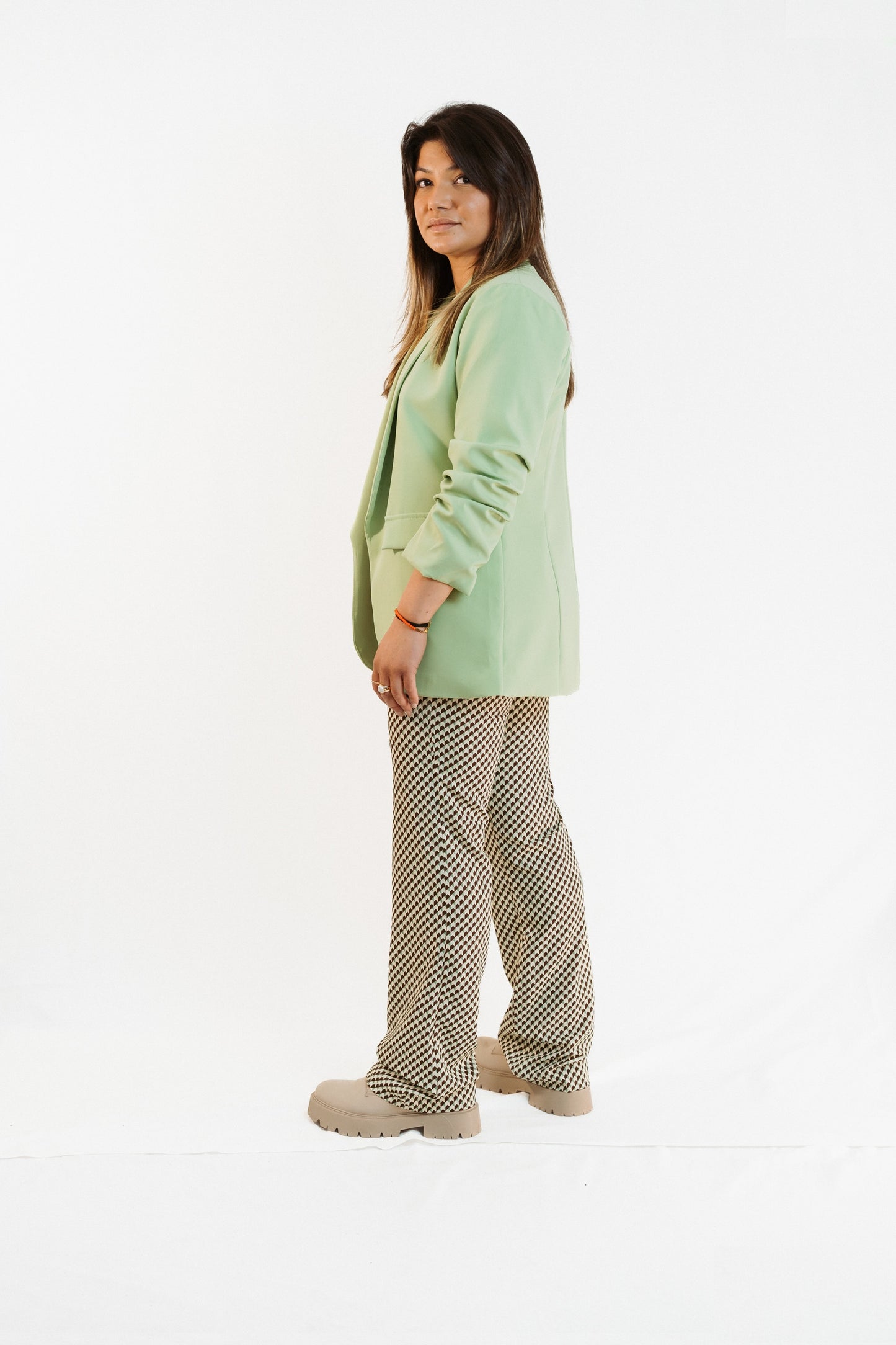 LEMON | Geometric print pants